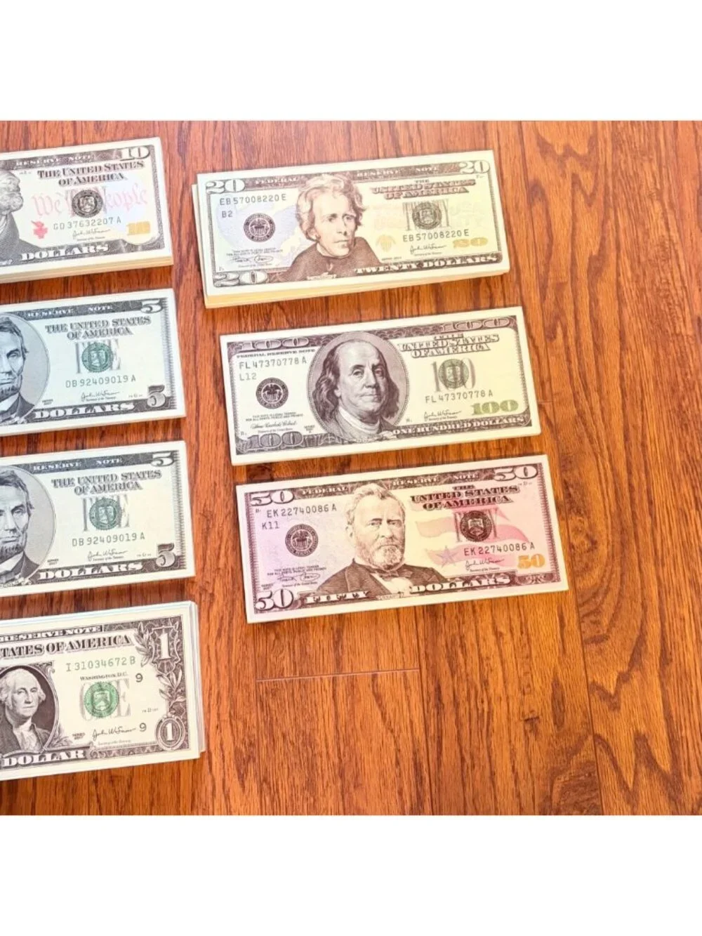 Money Match-Up Puzzles & Play Money Set For Kids Learning Financial Literacy